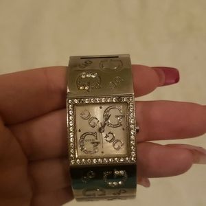 Stainless steel women's guess watch